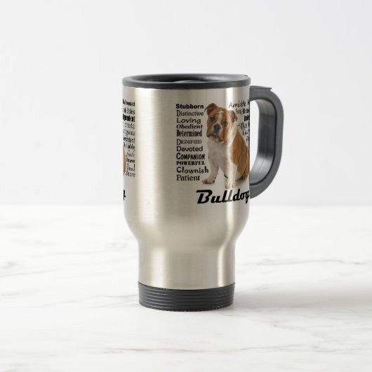 Bulldog Travel Mug Reisbeker (Voorkant rechts)