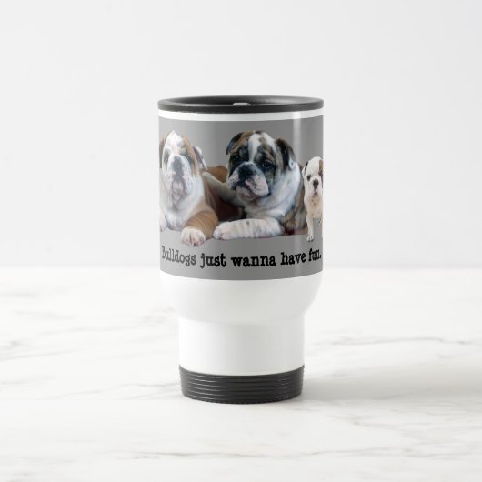 Bulldog Trio Travel Mug Reisbeker (Center)