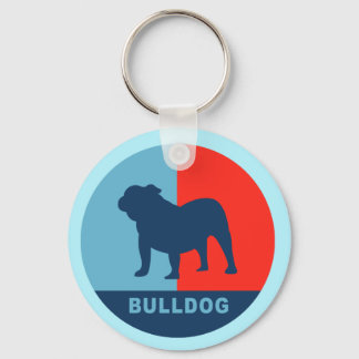 Bulldog US-stijl sleutelhanger