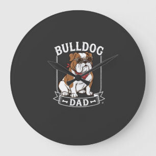 Bulldog Vader Hond Zonnebril Bandana Grote Klok