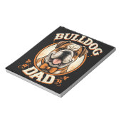 bulldog vader – schattige vintage bulldog vaderdag notitieblok (Gedraaid)