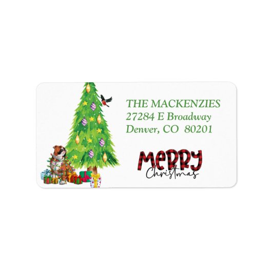 BullDog verpakt in Vakantiedagen Retouradres L Etiket (Voorkant)