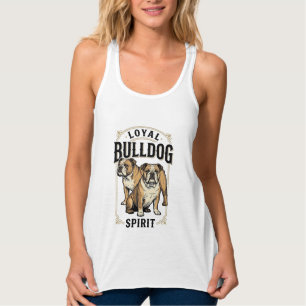 Bulldog Vintage T-shirt Twin Bulldogs Graveren Tee