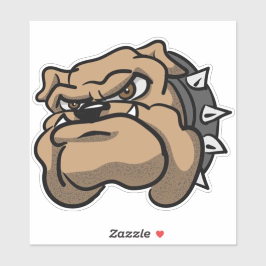 Bulldog Vinyl Sticker (Vel)