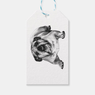 Bulldog vreugde voor elk cadeau cadeaulabel