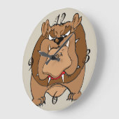 Bulldog Wall Clock Grote Klok (Hoek)