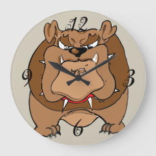Bulldog Wall Clock Grote Klok