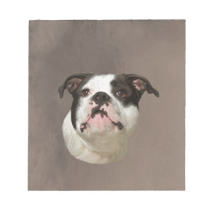 Bulldog Water Color Art Painting Notitieblok