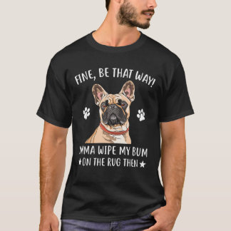 Bulldog - wees zo goed! Imma wrijft mijn bloed op T-shirt