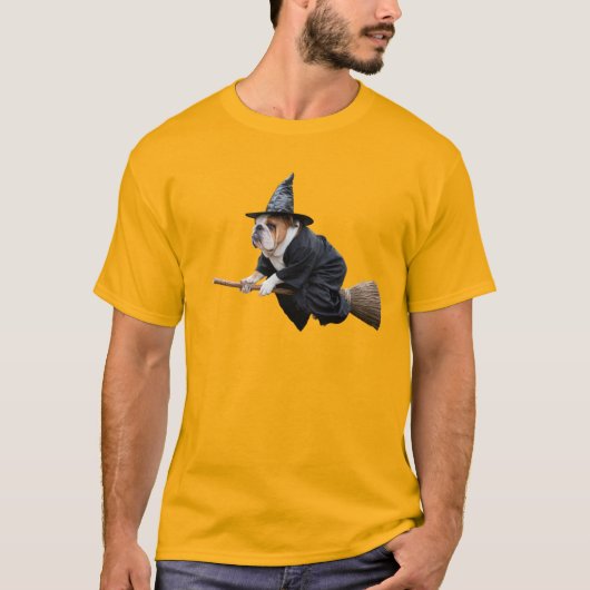 Bulldog Witch T-shirt (Voorkant)