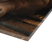 Bulldog with Christmas Lights Holiday Snijplank (Hoek)