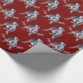 Bulldog Wrapping Paper Custom Dog kerstpaper Cadeaupapier (Hoek)