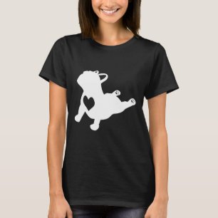 Bulldog Yoga Houden Met Hart Van Liefde Frans Cade T-shirt
