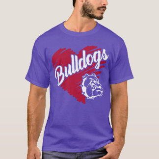 Bulldogeam Mascotte School Spirit Go Dawgs Voor Ma T-shirt