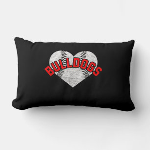 Bulldogs Baseball Softball High School Team Mascot Kussen