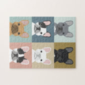 Bulldogs Dog Portrait Legpuzzel (Horizontaal)