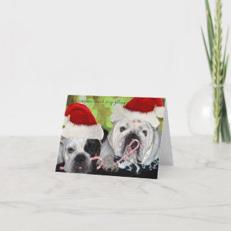 Bulldogs Feestdagen Kaart