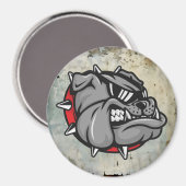 Bulldogs Mascotte Magneet (Voorkant / Achterkant)