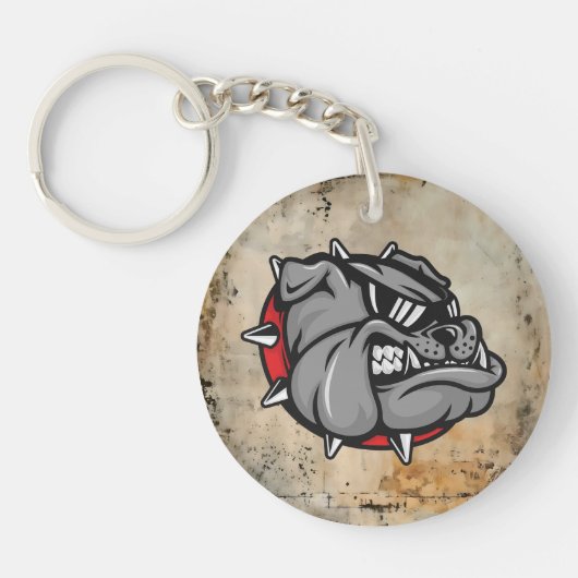 Bulldogs Mascotte Sleutelhanger (Voorkant)