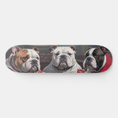 Bulldogs playing poker skateboard (Horizontaal)