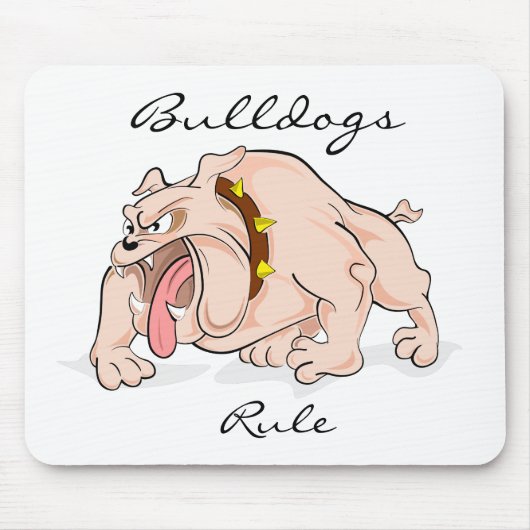 Bulldogs Rule Mousepad Muismat (Voorkant)