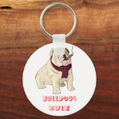 Bulldogs Rule! Sleutelhanger Engelse Bulldog Puppy (Voorkant)