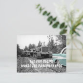 BULLDOZER 58 PONTIAC AUTO BRIEFKAART (Staand voorkant)