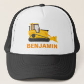 Bulldozer Bouw Kinderen Trucker Pet (Voorkant)