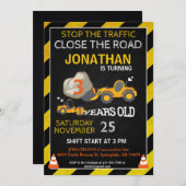 BULLDOZER BOUWFEEST UITNODIGING (Voorkant / Achterkant)