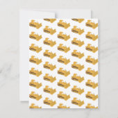 Bulldozer Bouwtruck Kinderen Notitiekaartje (Achterkant)