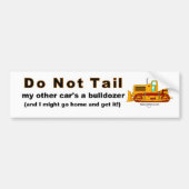 Bulldozer Bumpersticker (Voorkant)