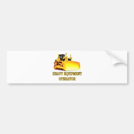 BULLDOZER BUMPERSTICKER (Voorkant)