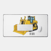 Bulldozer cartoon-illustratie bureaumat (Keyboard & Muis)