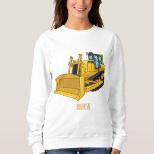 Bulldozer cartoon-illustratie trui