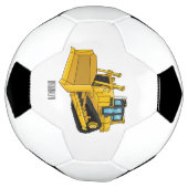 Bulldozer cartoon-illustratie voetbal (Gedraaid)