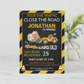 BULLDOZER CONSTRUCTION PARTI INVITATION (Debout devant)