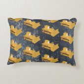 Bulldozer Construction Truck Accent Kussen (Achterkant)