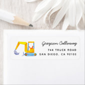 Bulldozer Construction Truck Return Label (Insitu)