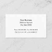 Bulldozer Construction Visitekaartje (Achterkant)