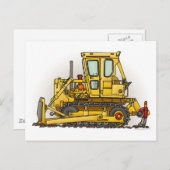 Bulldozer Dozer Post Card Briefkaart (Voorkant / Achterkant)