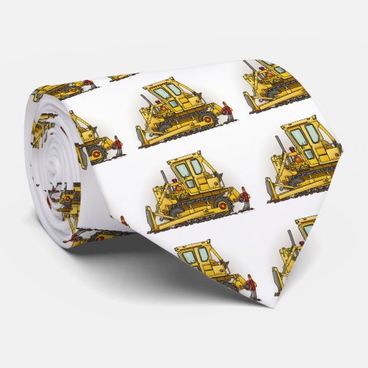 Bulldozer Dozer Stropdas (Opgerold)