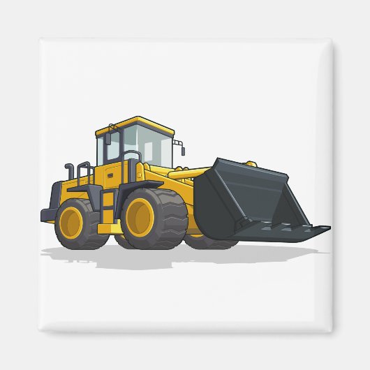 Bulldozer Magneet (Voorkant)