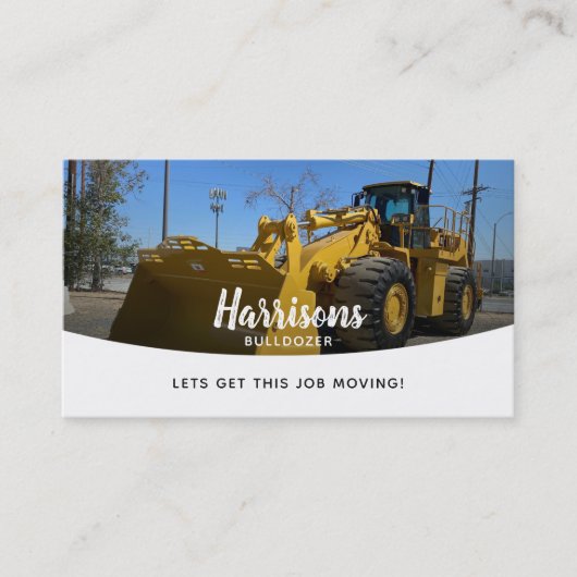 BullDozer Slogans Carte de visite (Devant)