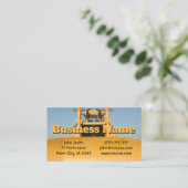 Bulldozer Visitekaartje (Staand voorkant)