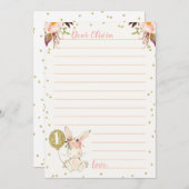 Bulle Bunny Gold Carte à thème temps capsule (Devant / Derrière)