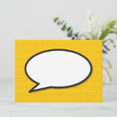 Bulle de bande dessinée d'art populaire Merci (Debout devant)