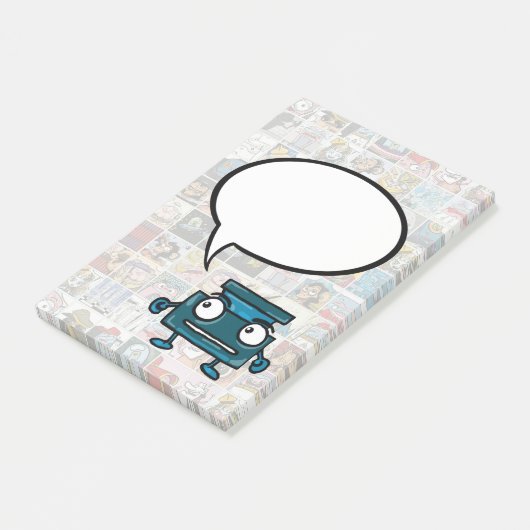 Bulle de bande dessinée Mon message Post-it Notes (Incliné)