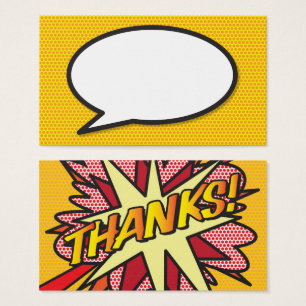 Bulle de dialogue de bande dessinée Pop Art Merci