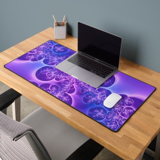 Bulle fractale violette électrique néon (Bureau 2)