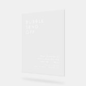 Bulle Moderne Envoyer Réception De Mariage (Angle)